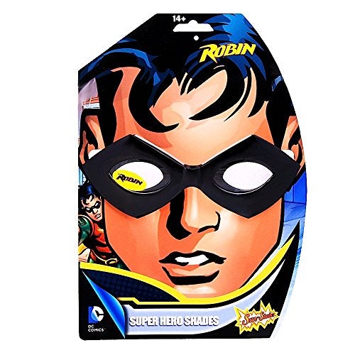 Sun-Staches Licensed DC Comics Official Robin Sunglasses | Mask Costume Accessory | UV 400 | One Size Fits Most - Image 2