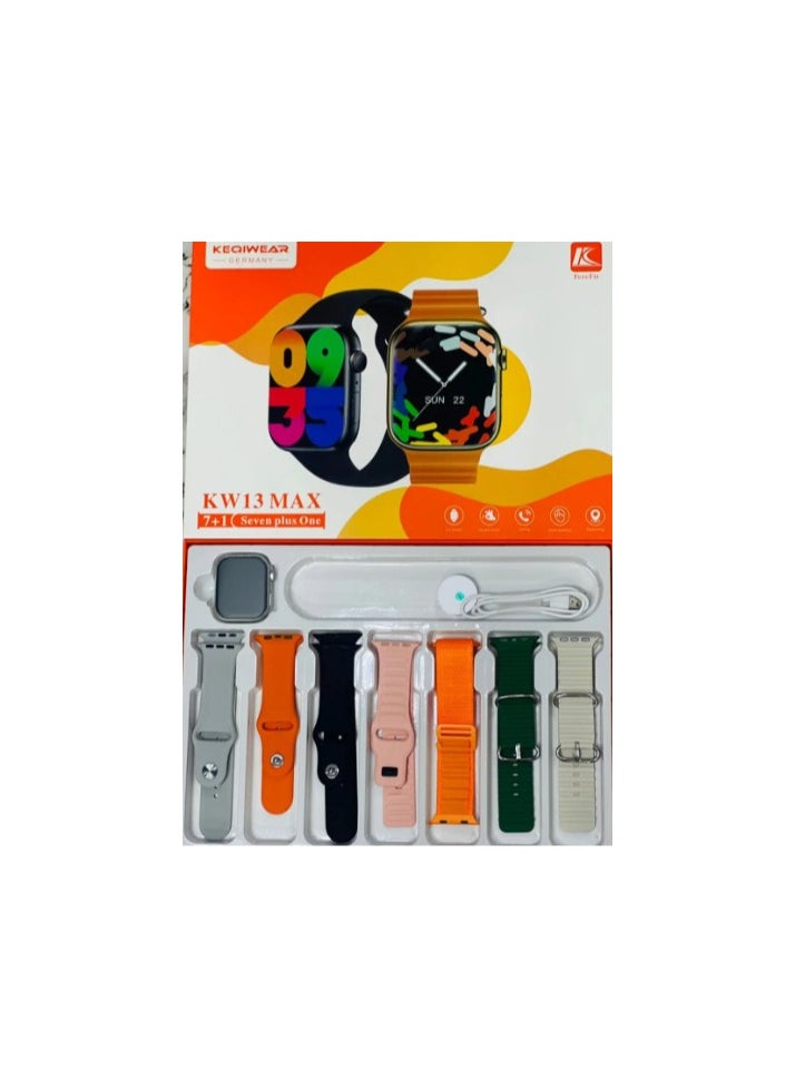 KEQIWEAR KW13 Max Smart Watch With 7 Straps  - Image 2