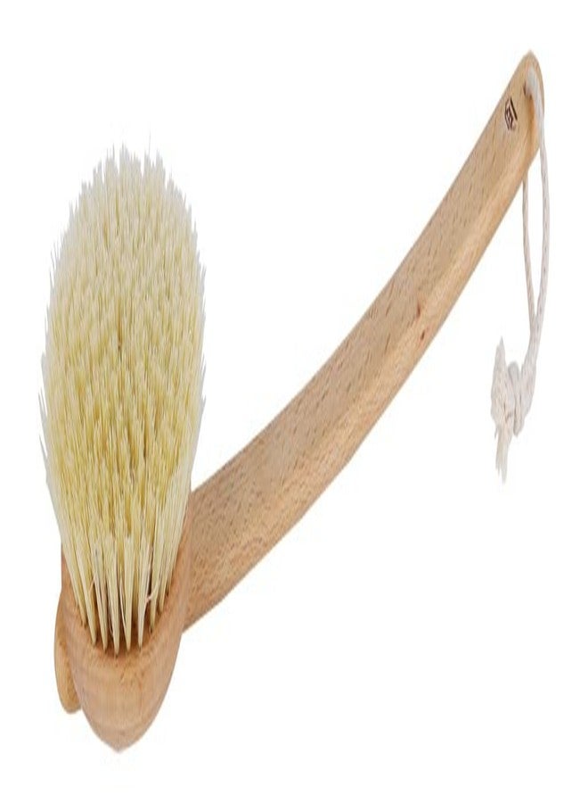 Redecker 100% Made in Germany Round Tampico Fiber Bath Brush with Extra-Long Oiled Beechwood Handle, 18-1/2-Inches - Image 5