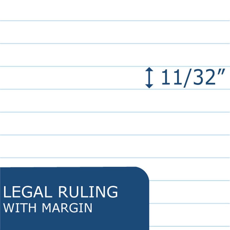 Roaring Spring BioBased USDA Certified Bio-Preferred Legal Pads, 12 Pack, 8.5" x 11.75" 40 Sheets, White - Image 4