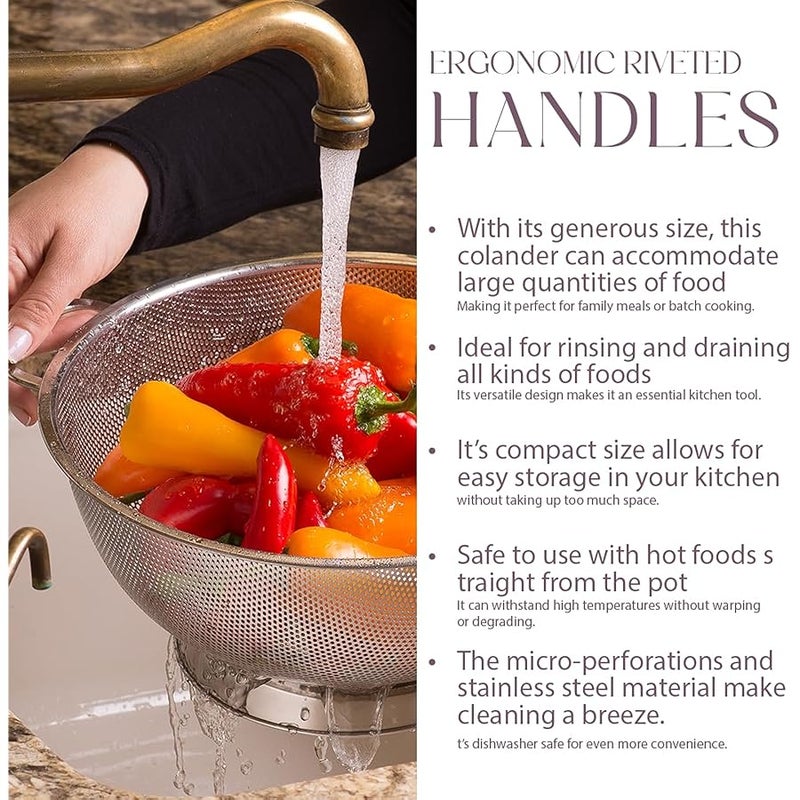 بيلمين الصغرى مثقب الفولاذ المقاوم للصدأ 5-ربع مصفاة-غسالة صحون آمنة - Image 5