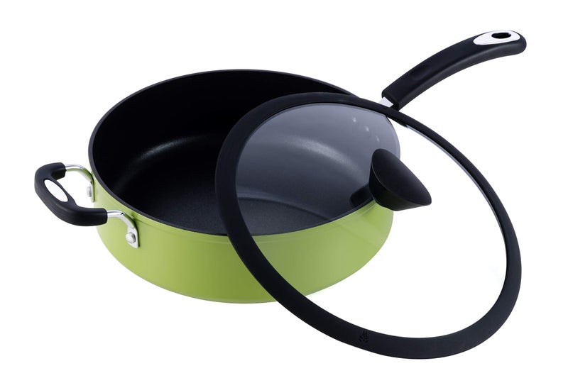 Ozeri The AllInOne Green Sauce Pan By Ozeri  100 APEO GenX PFBS PFOS PFOA NMP And NEPFree GermanMade Coating
