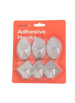 LAWAZIM 6-Piece Adhesive Hooks  - Image 4
