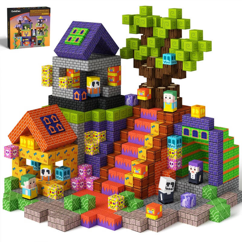 GobiDex Magnetic Blocks 100PCS Building Toys for Kids 3 Upgraded Zomblock STEM Sensory Magnets Construction Set Birthday for Boys Girls - Image 2