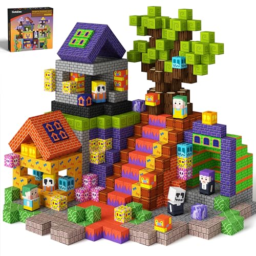 GobiDex Magnetic Blocks 100PCS Building Toys for Kids 3 Upgraded Zomblock STEM Sensory Magnets Construction Set Birthday for Boys Girls - Image 1
