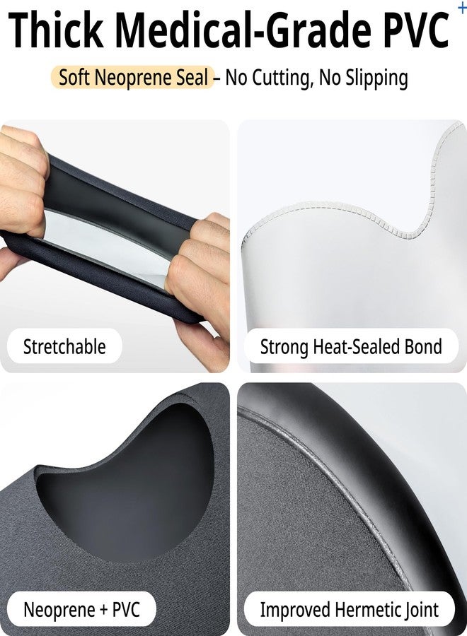 فيتك غطاء جبيرة الذراع المقاوم للماء من FIGHTECH للاستحمام - واقي جبيرة قابل لإعادة الاستخدام للبالغين للكسور في الذراع أو اليد أو الكوع - إغلاق محكم للحفاظ على جفاف الضمادة أو الجرح - غطاء ناعم خالٍ من اللاتكس للجراحة أو الإصابة - Image 3