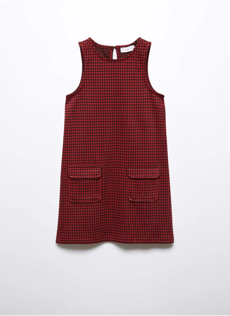 MANGO Kids Checked Dress