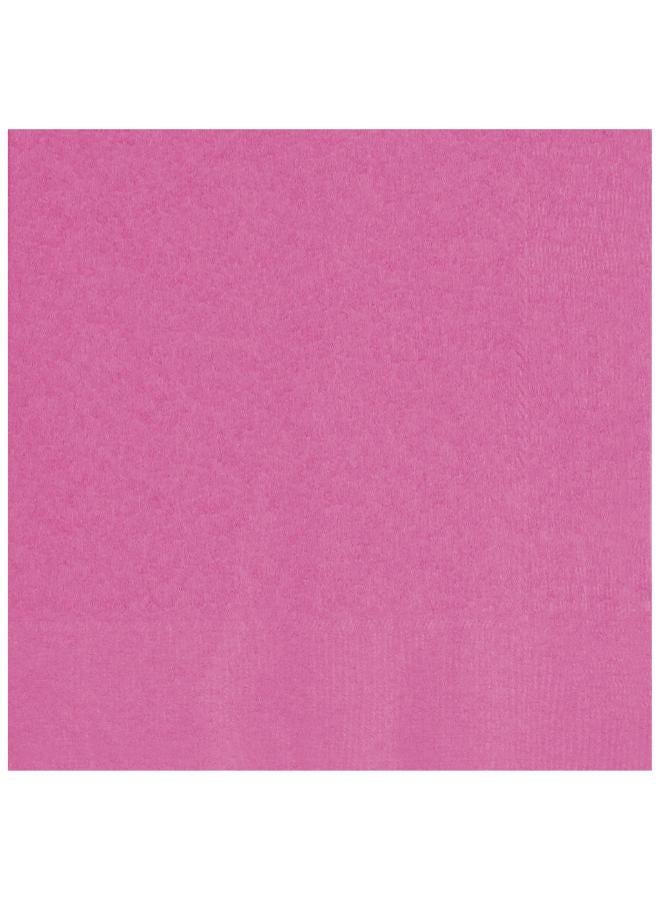 Unique Hot Pink Beverage Napkins - Pack Of 20 - Image 1