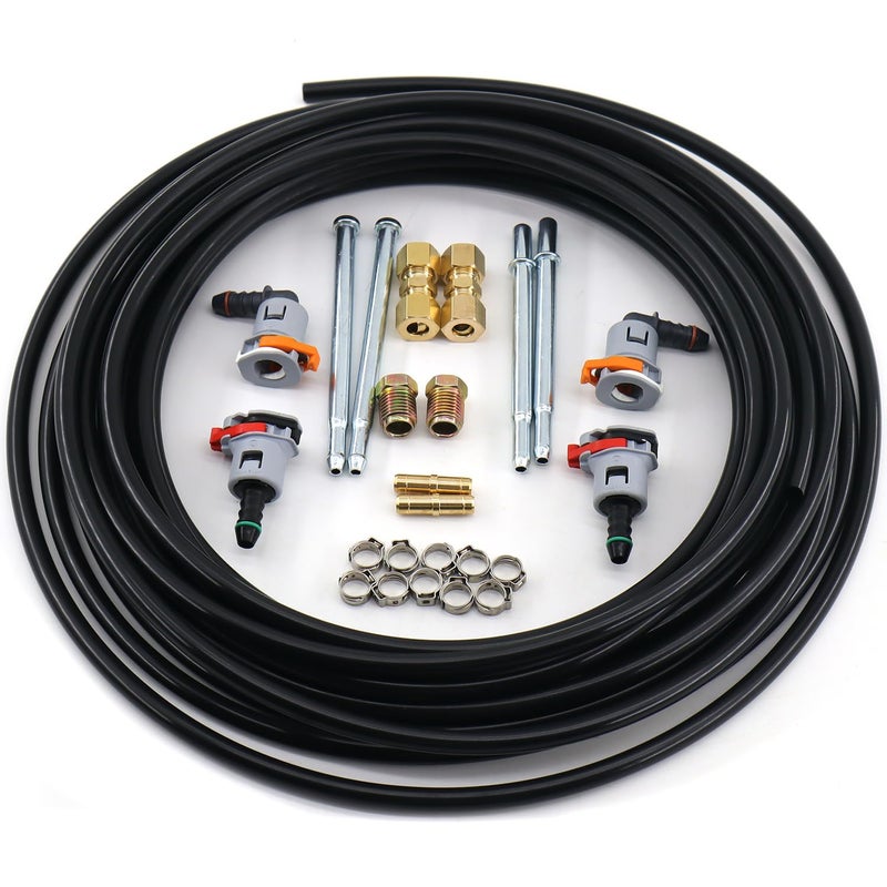 RJSPHH 516 Fuel Line Repair Kit 516 in 8mm Nylon Fuel Line Replacement Kit 23 Pack FLK56 - Image 2