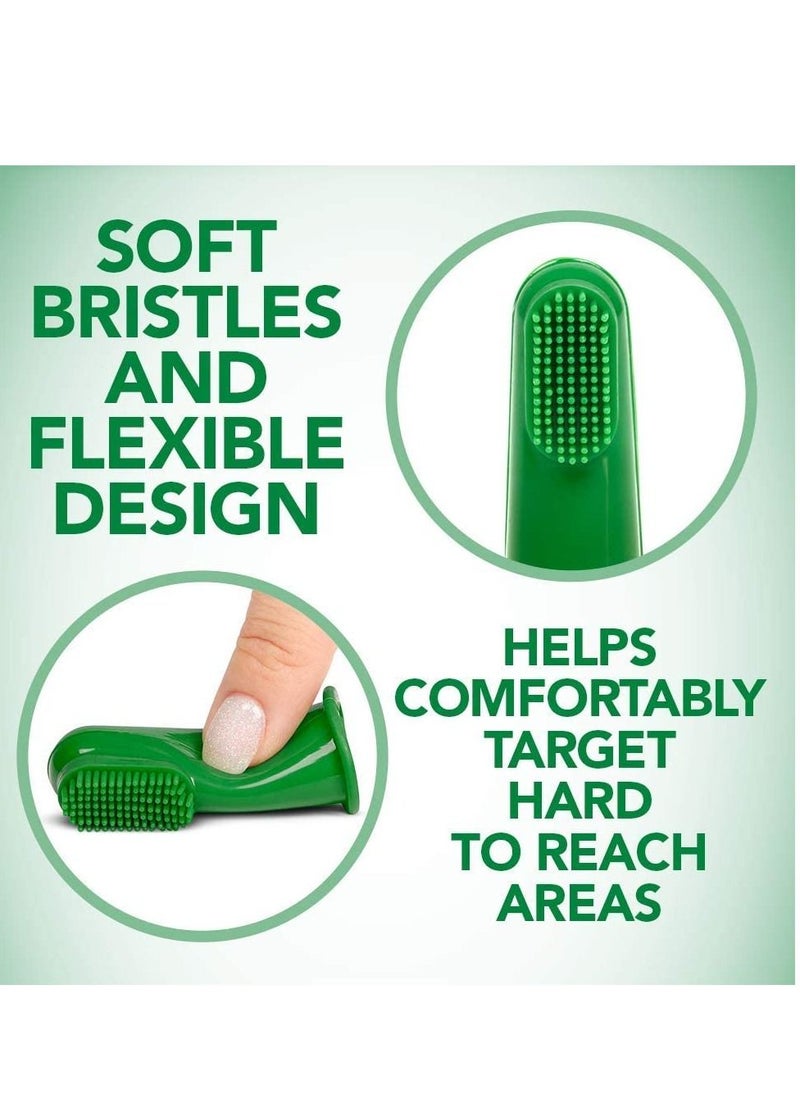 Vet's Best - 5Pc Silicone Finger Brushes for Dogs And Puppies Green - Image 1