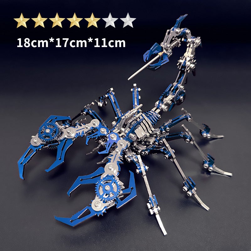 Steel Warcraft Red Scorpion Scorpion Metal Assembly Model Mechanical Assembly Creative Three-Dimensional Puzzle Difficulty Toys - Image 1