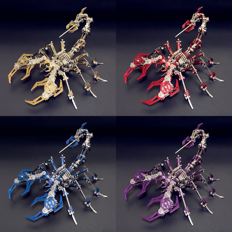 Steel Warcraft Red Scorpion Scorpion Metal Assembly Model Mechanical Assembly Creative Three-Dimensional Puzzle Difficulty Toys - Image 3