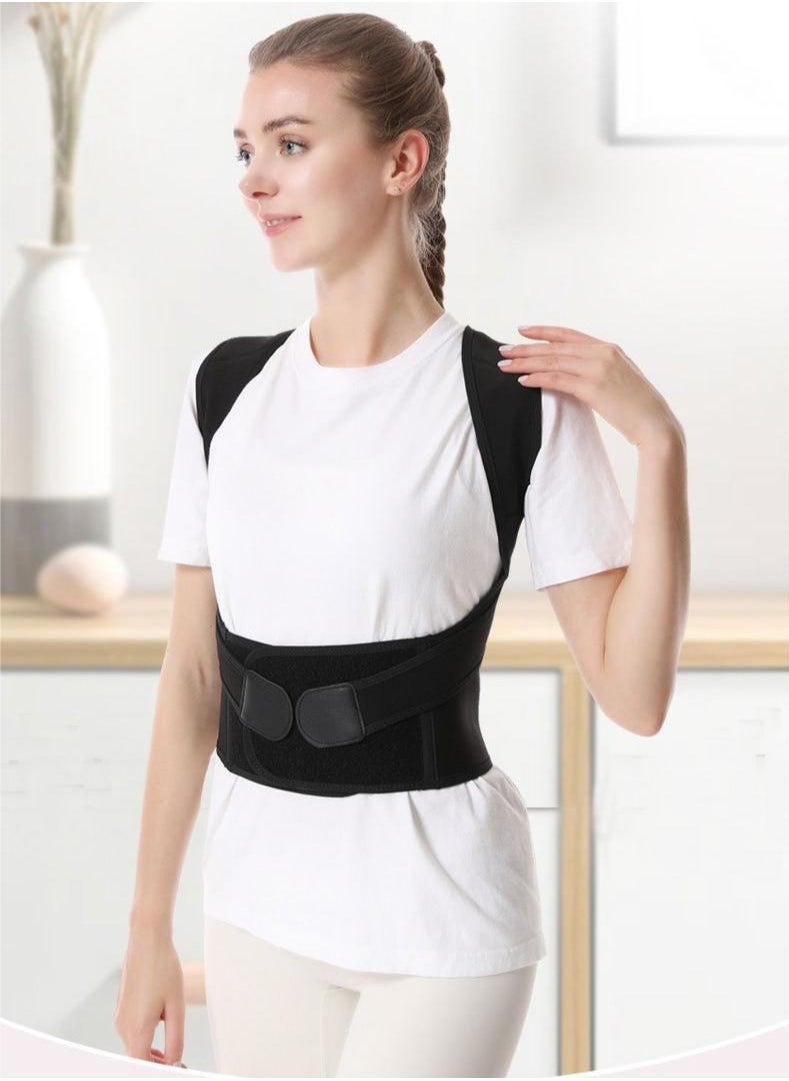 Fitness World Posture Corrector Back Bracket Anti-Hump Posture Corrector Bracket Adjustable Back Shoulder Support Straps Fit Women and Men  - Image 3