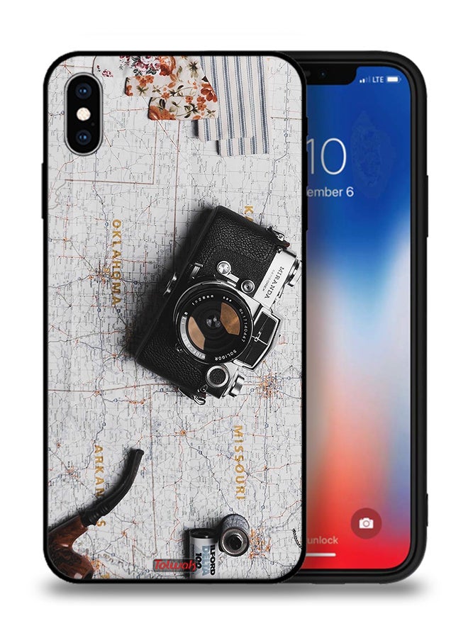 Tolwak Apple iPhone XS Protective Case Vintage Camera - Image 1