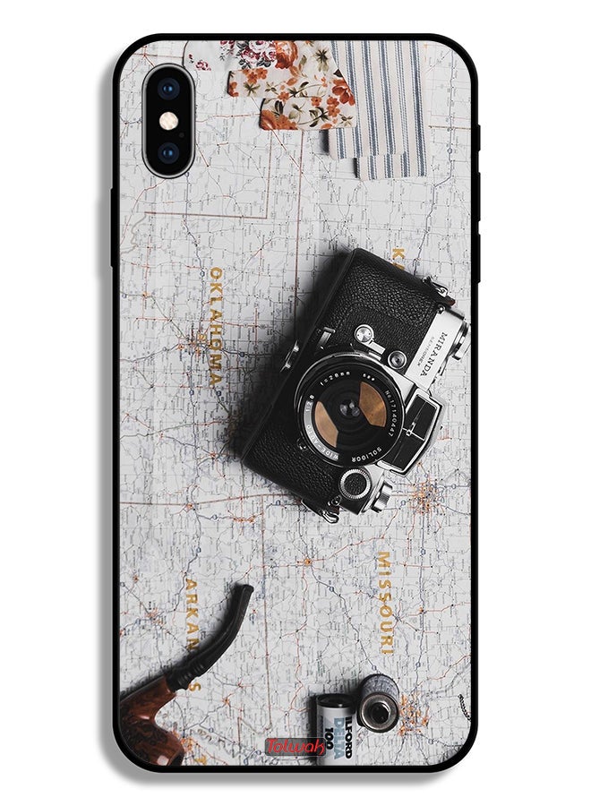 Tolwak Apple iPhone XS Protective Case Vintage Camera - Image 2