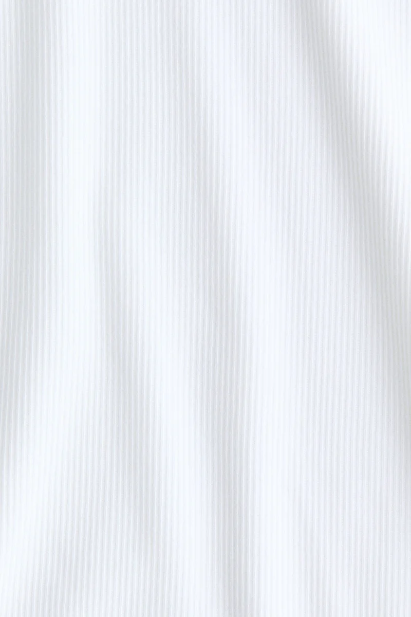 H&M Ribbed cotton-blend top