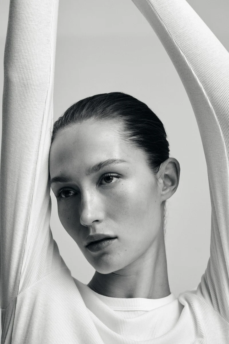 H&M Ribbed cotton-blend top