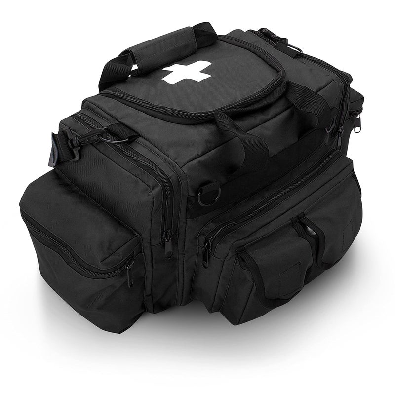 حقيبة الطوارئ الطبية ASA TECHMED للمت responders EMS الفاخرة باللون الأسود