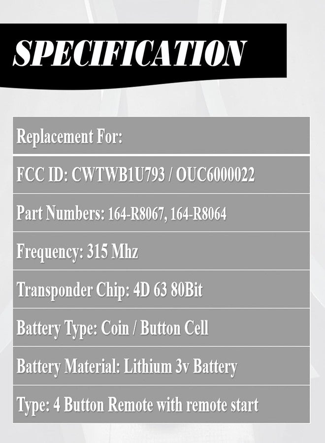 MechanMagic مفتاح بديل متوافق مع طرازات فورد F-150/F150 موديلات 2011-2014، وF-250، وF-350 سوبر ديوتي موديلات 2011-2015-2016، وF-450، وF-550، وF-650، وإكسبلورر، وإكسبيديشن موديلات 2009-2017، مع خاصية الدخول بدون مفتاح والتحكم عن بعد في التشغيل - Image 5