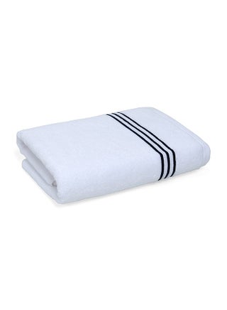 Hotel Embroidery Bath Towel, White & Navy - 500 GSM, 140x70 cm - pzsku/Z293ABD0B37D5C4D0A67FZ/45/_/1715173218/878cf5f6-5c87-4836-9e62-922f9771c7bd