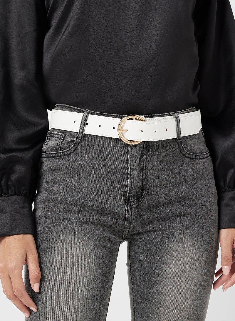ELLA Round Buckle Wide Belt - Image 3