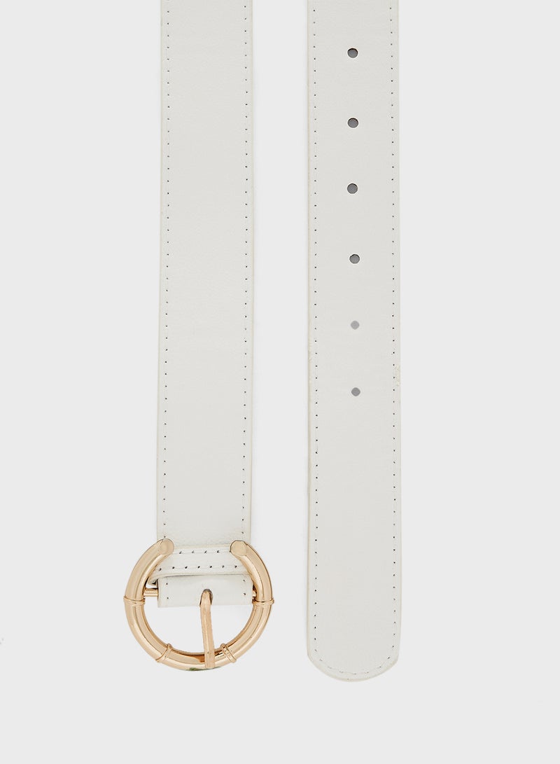 ELLA Round Buckle Wide Belt - Image 2
