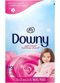 Downy Dryer Sheets Laundry Fabric Softener, April Fresh, 240 count  - Image 3