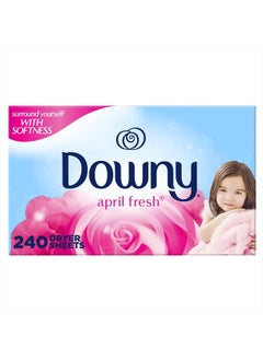 Downy Dryer Sheets Laundry Fabric Softener, April Fresh, 240 count  - Image 1