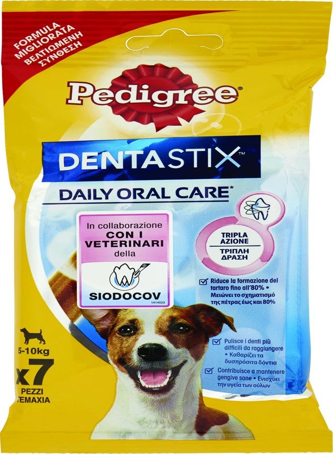 Pedigree Denta Stix Young & Small Dogs 7 Sticks, Variety Flavour, 110G, 1 Count - Image 1