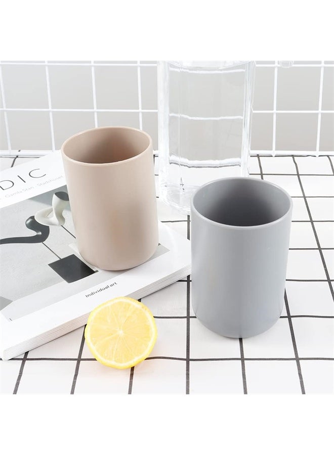 HOMESTAR 2 Pieces Toothbrush Holders, Bathroom Toothbrush Cup, Makeup Brush Bracket, Accessory Organizer and Toothbrush Bracket - Image 4