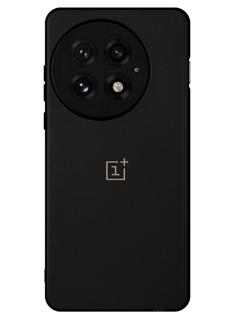 CATANES 2Packs Case Cover for OnePlus 13 Premium Leather, Elegant Protection, Quad-Camera Precision Cutout with 3D Shockproof Screen Protector - Black - Image 1