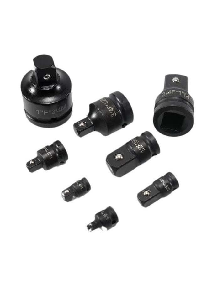 8pcs 1/2-Inch Drive Pipe Plug Socket Set, Cr-Mo, Male/Female Set, 7/16", 1/2", 5/8", 9/16", Tapered Male Square Drive, Chamfered Female Square Drive (Size : 8PCS) - Image 2