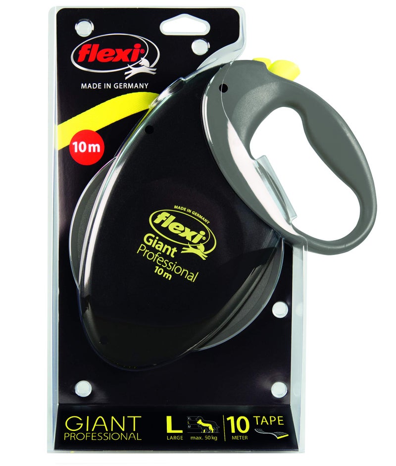 Flexi Giant Professional, Gurt, L: 10 M, Schwarz/Neon - Image 2