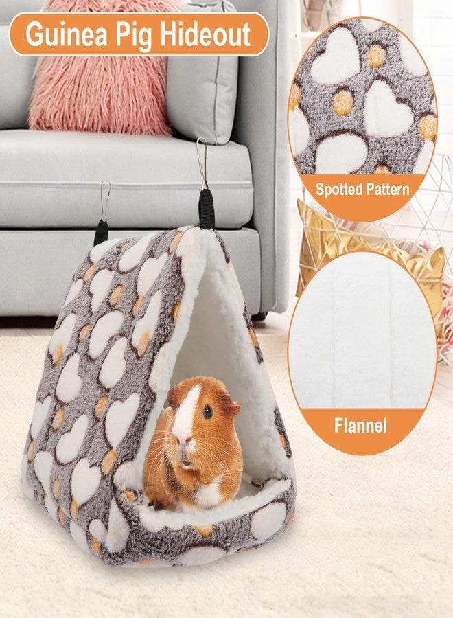 Litewoo Sugar Glider Bed Cozy Small Animal Hammock Hanging House Washable Warm Guinea Pig Hideout Hamster Cave Accessories for Rat Hamster Gerbil Sugar Glider Chinchilla Squirrel and Bird (Coffee) - Image 3