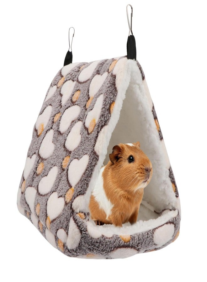 Litewoo Sugar Glider Bed Cozy Small Animal Hammock Hanging House Washable Warm Guinea Pig Hideout Hamster Cave Accessories for Rat Hamster Gerbil Sugar Glider Chinchilla Squirrel and Bird (Coffee) - Image 1