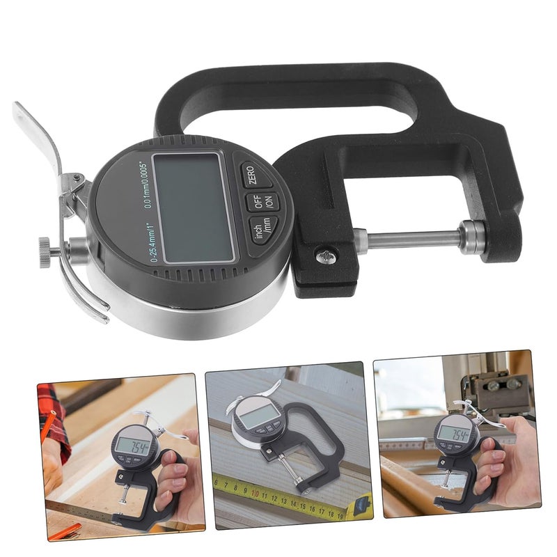 Digital Thickness Gauge with Large LCD Display for Paper Tape Film Cloth Precision Measuring Instrument - Image 4