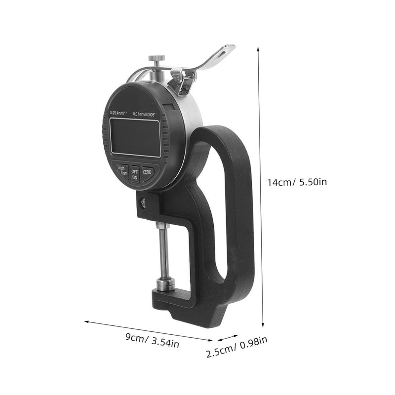 Digital Thickness Gauge with Large LCD Display for Paper Tape Film Cloth Precision Measuring Instrument - Image 3