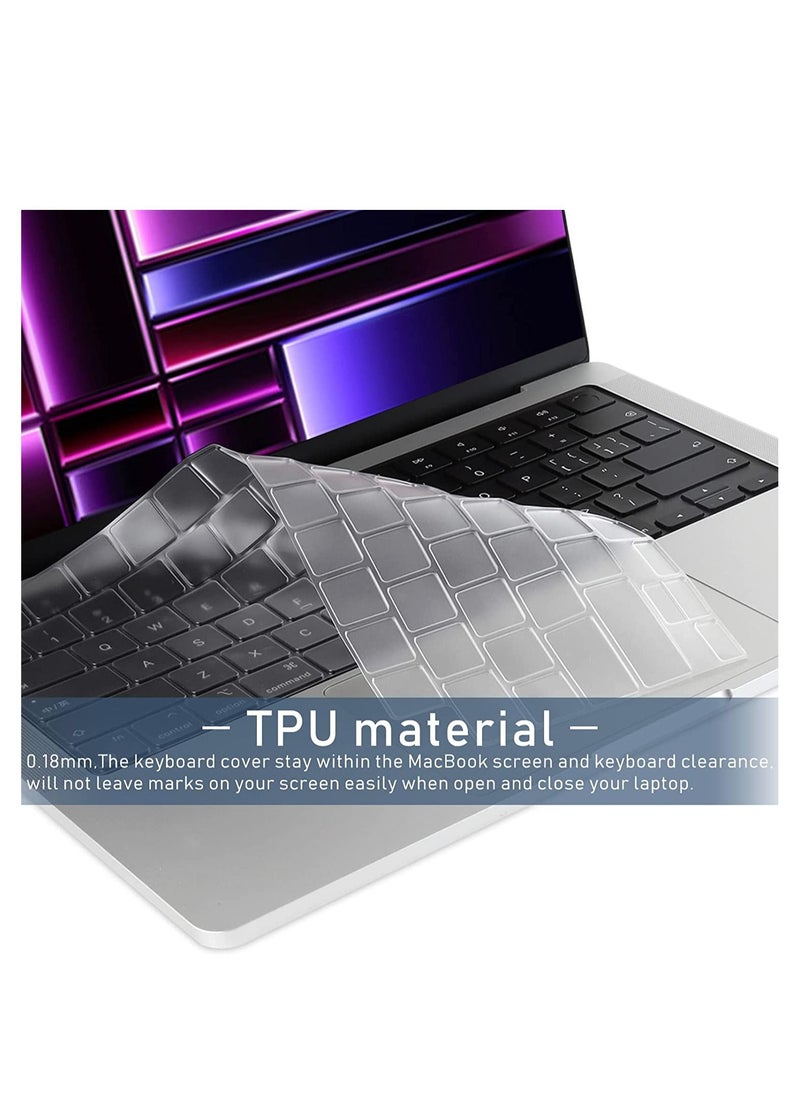 Generic Keyboard Cover Skin for 2025-2021 MacBook Air & Pro/Max with M4 M3 M2 M1 Chip 15.3" 13.6" 14.2" 16.2 inches A2941 A3114 A3241 A2681 A3113 A3240  A2442 A2992 A2918 A3185  A3401 A3112 A2991 A2780 A2485 A3186 A3403 Protector Accessories  - Image 5