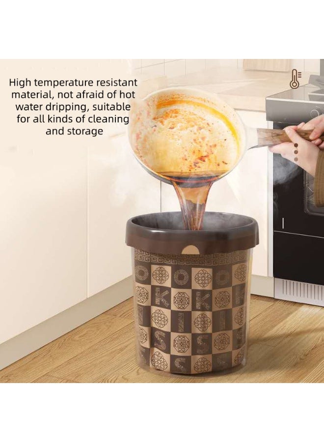 Okiss Tear-free drawstring thickened household garbage bags, not easy to break, leak-proof, high temperature resistant large portable garbage bags 78 pieces/1 pack - Image 4