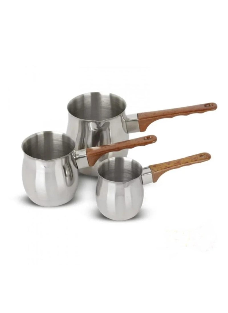 Dac 3-Piece Stainless Steel Coffee Pot Set with Stand DAC-3624 