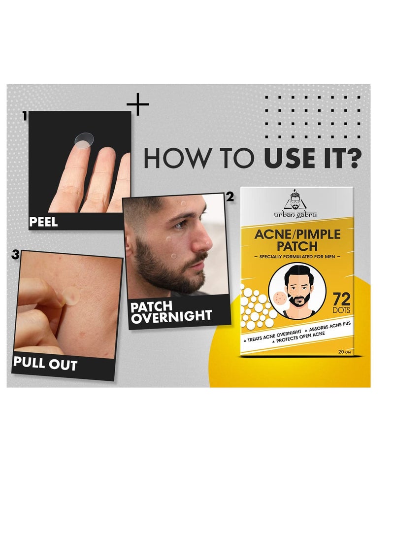 UrbanGabru Acne Pimple Patch - 72 Invisible Facial Stickers | Active Acne Absorbing Patch | Reduces Pimple Overnight | Reduces Excess Oil | For All Skin Types  - Image 5