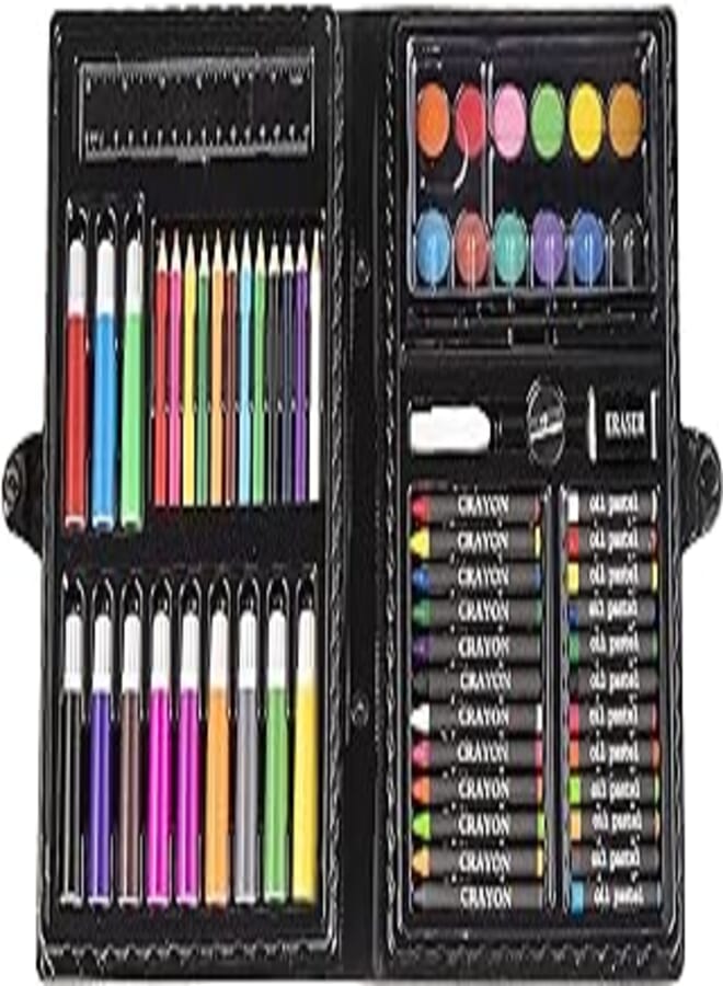 Darice 80-Piece Art Set – Art Supplies for Drawing, Painting and More in a Plastic Case - Makes a Great Gift for Children and Adults