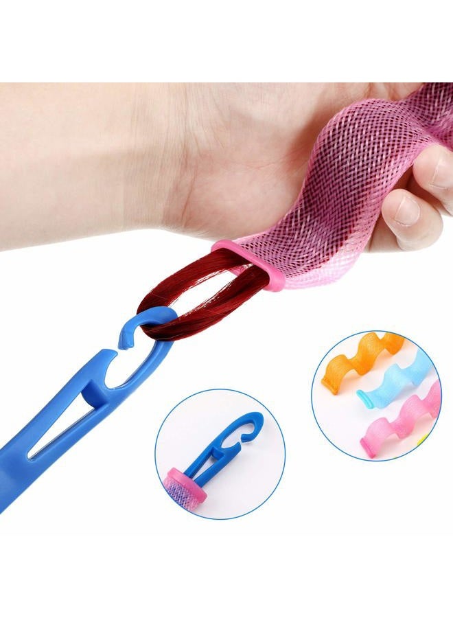 WILLBOND 30 Pieces Hair Curlers Styling Kit, Wave Style Hair Rollers Spiral Curls No Heat Hair Curlers with Styling Hooks for Women Girls Long Hair Most Hairstyle Styling Tools (30 cm/ 11.8 Inch) - Image 2