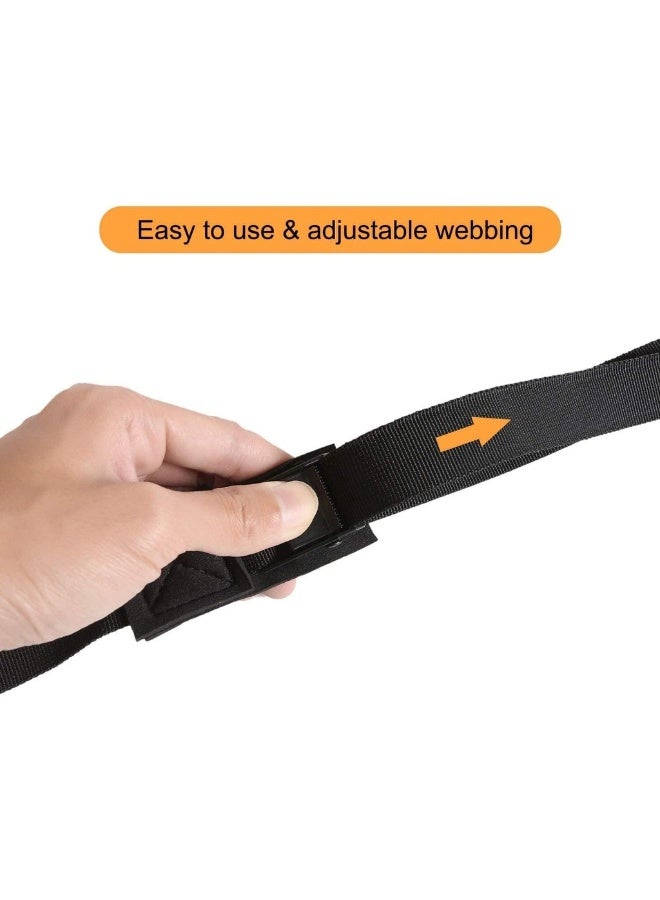2 Pack 10ft Tie Down Straps Lashing Strap Padded Cam Buckle Adjustable Cam Buckle Tie-Down Straps Cargo Tie Down Strap Secure Straps - Image 2