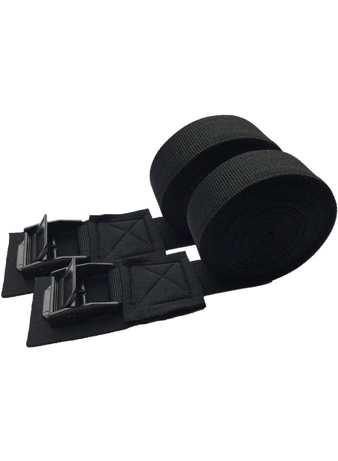2 Pack 10ft Tie Down Straps Lashing Strap Padded Cam Buckle Adjustable Cam Buckle Tie-Down Straps Cargo Tie Down Strap Secure Straps - Image 1