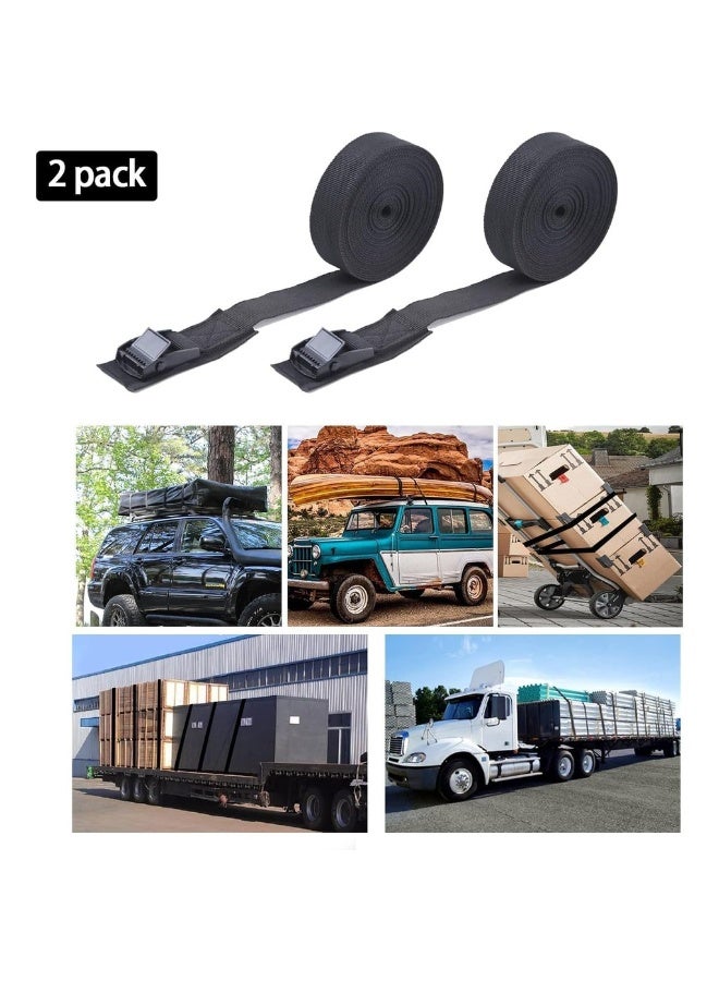 2 Pack 10ft Tie Down Straps Lashing Strap Padded Cam Buckle Adjustable Cam Buckle Tie-Down Straps Cargo Tie Down Strap Secure Straps - Image 5