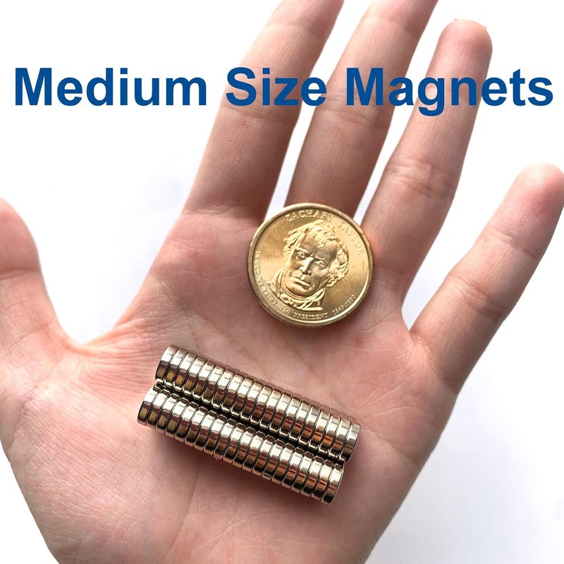 MEALOS 80pcs 8mmx2mm Magnets (Actual Size), Small Round Thin Magnets for 3D Printing, Crafts, Miniatures, Small Models or Refrigerator Magnets - Come with a Storage Case - Image 3