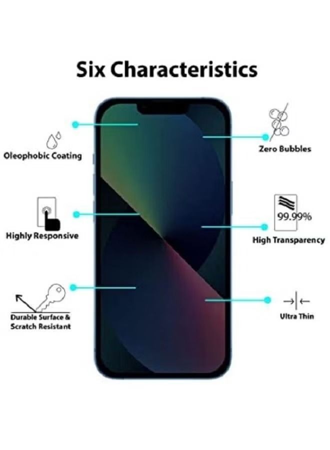 فيسوس iphone 13 مضاد للتجسس تغطية كاملة للخصوصية واقي شاشة زجاجي مميز - Image 2