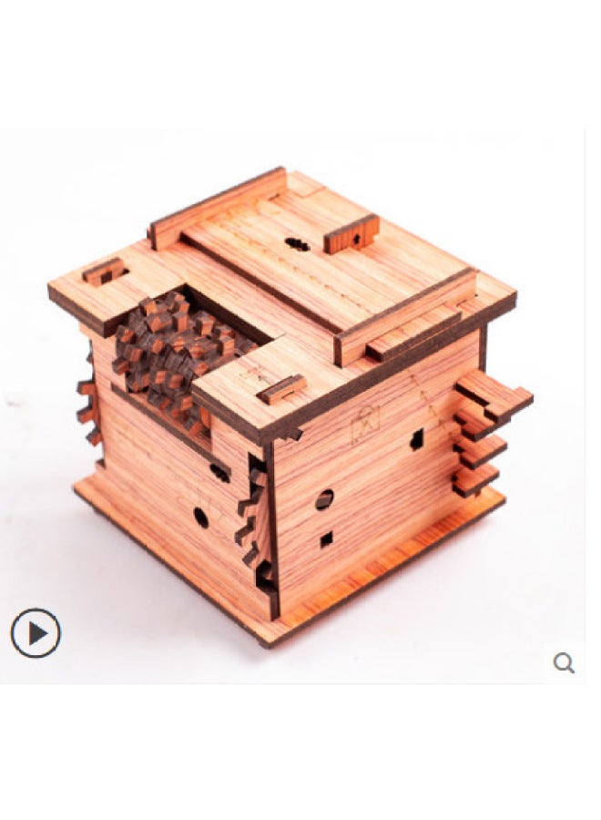 Chamber Of Secrets Escape Jigsaw PuzzlesLAZADA Affordable Delivery Wooden Puzzle Hot Sale-Color:Escape Room Red Rosewood Diy - Image 1