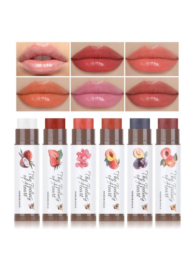 FREEORR Tinted Lip Balm Tinted Chapstick 2 In 1 Moisturizing Lip Balm And Buildable Lipstick Instant Hydration Chapped Lips And Pale Lips Keep Lips Hydrated And Soft Lip Moisturizer 0.16Oz Pack Of 6 - Image 2